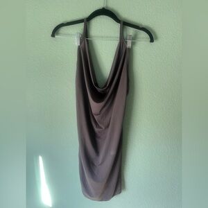 Charlotte Russe Gray Cowl Bodycon